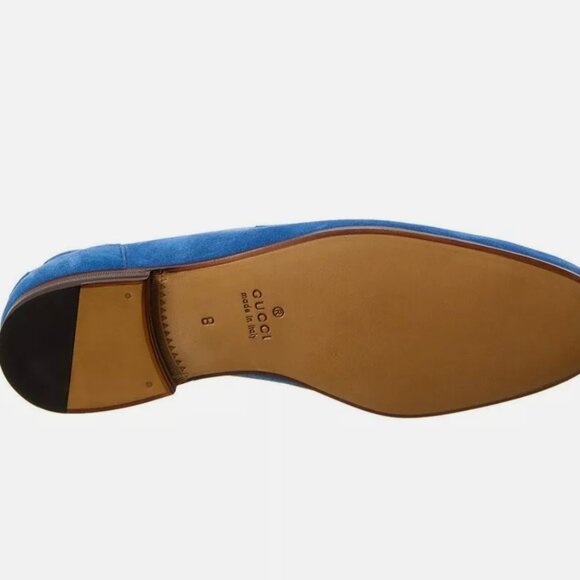 Gucci Jordaan Suede Loafer Men\'s Blue 10.5 main image 2